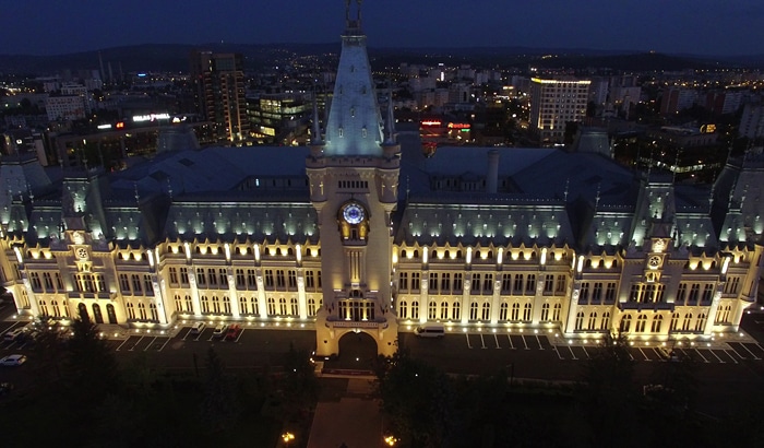Palatul Culturii din Iași: Cel mai mare proiect de iluminat arhitectural cu LED din România