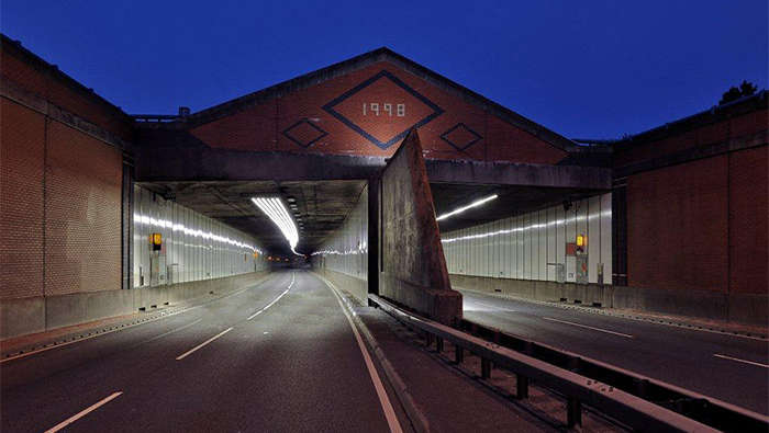 Tunelul Meir iluminat cu sisteme de iluminat cu LED de la Philips