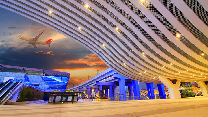 Fațade și arhitectură de aeroport