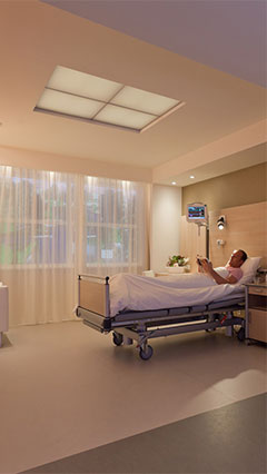 Lumina Healwell transformă saloanele pentru pacienţi pentru a se obţine o atmosferă complet diferită