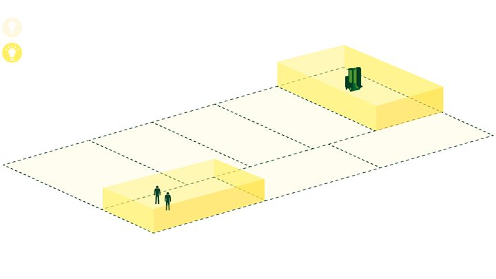 Sistemul GreenWarehouse de la Philips Lighting utilizează detectarea prezenţei pentru a asigura iluminatul la cerere al depozitelor.