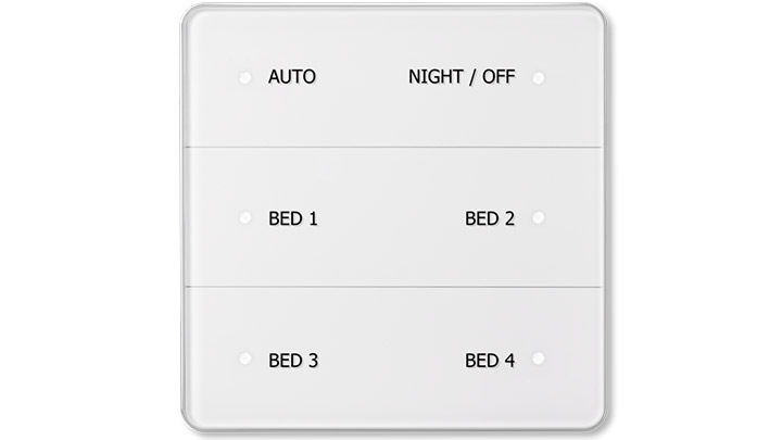 Panoul de control HealWell pentru iluminatul camerelor de la Philips Lighting oferă echipelor medicale controlul asupra iluminatului din saloanele pacienţilor.