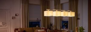 Luminează camera de zi cu lampa LED modernă stil pandantiv și alegi un  iluminat elegant și eficient din punct de vedere energetic pentru confortul ambiental de seară.